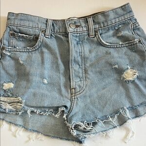 Reformation denim shorts